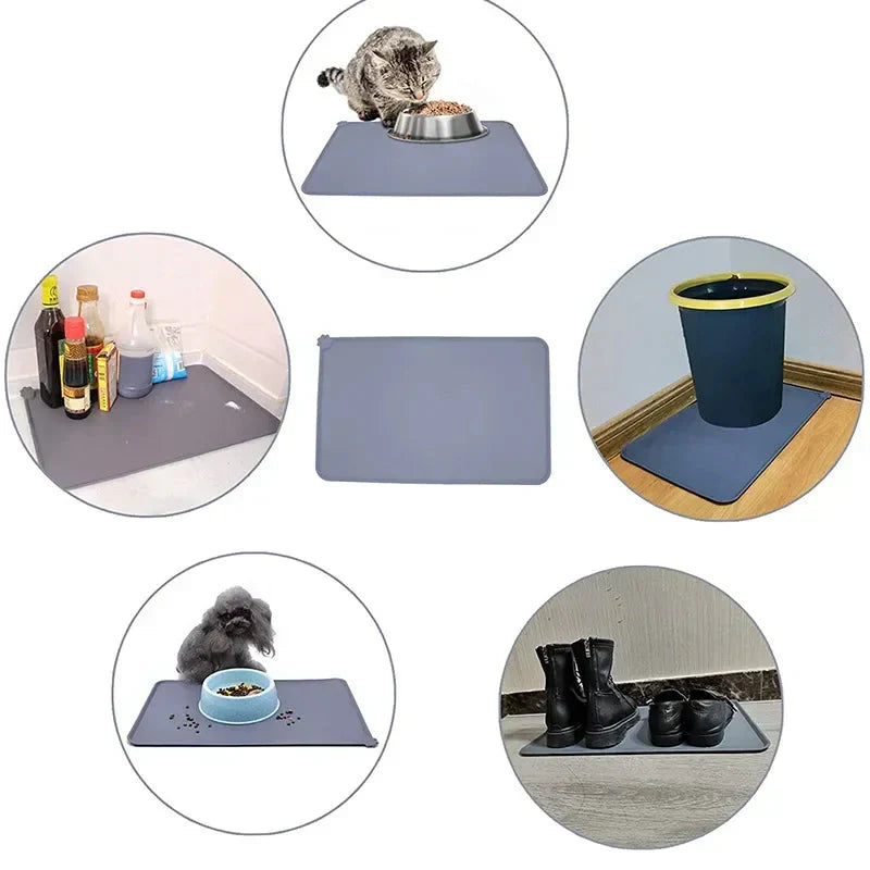 Tapete Antiderrapante Para Alimentação De Gato/Cachorro - Neonex Store