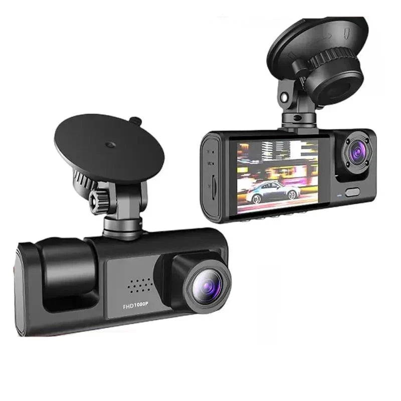 Câmera Veicular Universal com 3 Lentes - DashCam - Neonex Store