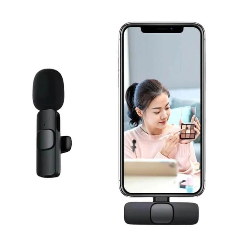 Microfone de Lapela sem Fio - Neonex Store