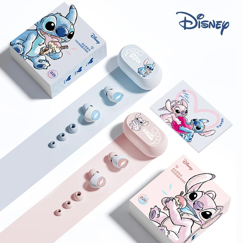 Fones de Ouvido Bluetooth Angel D29 - Tecnologia e Estilo Inspirados em Lilo & Stitch! - Neonex Store