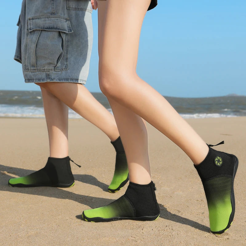 Meias de Mergulho Cano Alto Sapatos de Água Descalço Sandália de Natação Masculina Sapato de Praia Aqua Feminino Tênis com Drenagem para Caminhada Fitness Pesca e Yoga - Neonex Store