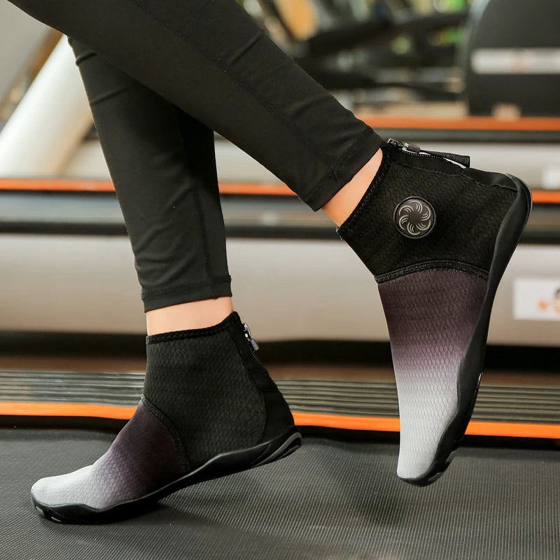 Meias de Mergulho Cano Alto Sapatos de Água Descalço Sandália de Natação Masculina Sapato de Praia Aqua Feminino Tênis com Drenagem para Caminhada Fitness Pesca e Yoga - Neonex Store