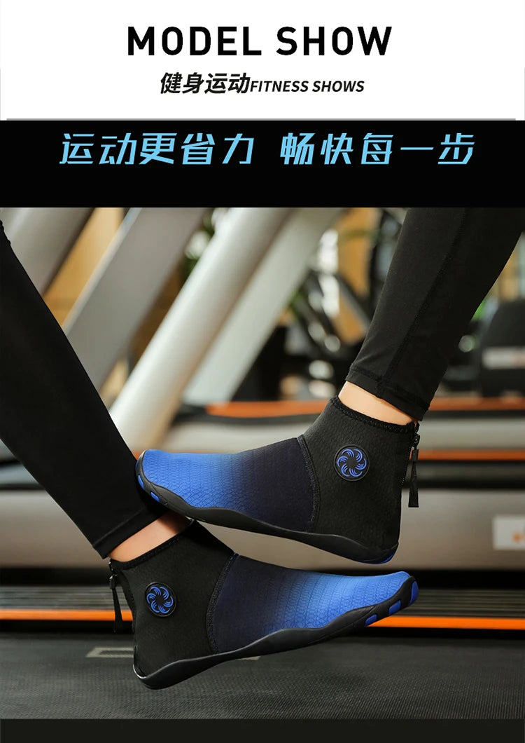 Meias de Mergulho Cano Alto Sapatos de Água Descalço Sandália de Natação Masculina Sapato de Praia Aqua Feminino Tênis com Drenagem para Caminhada Fitness Pesca e Yoga - Neonex Store