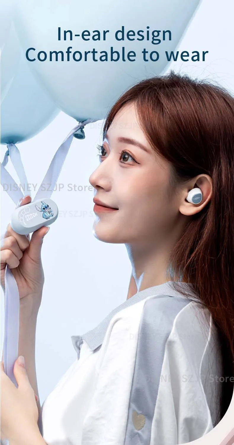 Fones de Ouvido Bluetooth Angel D29 - Tecnologia e Estilo Inspirados em Lilo & Stitch! - Neonex Store