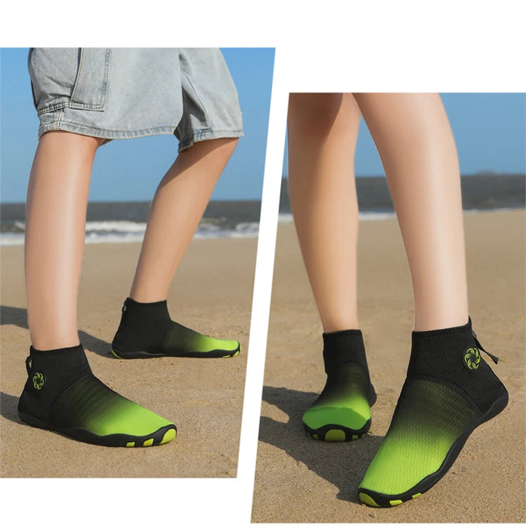Meias de Mergulho Cano Alto Sapatos de Água Descalço Sandália de Natação Masculina Sapato de Praia Aqua Feminino Tênis com Drenagem para Caminhada Fitness Pesca e Yoga - Neonex Store