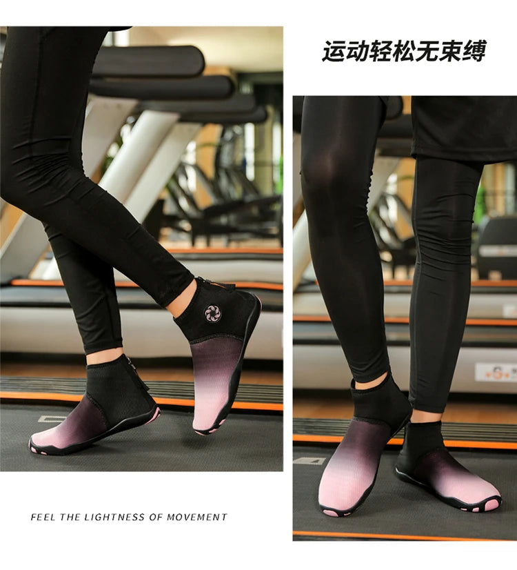 Meias de Mergulho Cano Alto Sapatos de Água Descalço Sandália de Natação Masculina Sapato de Praia Aqua Feminino Tênis com Drenagem para Caminhada Fitness Pesca e Yoga - Neonex Store