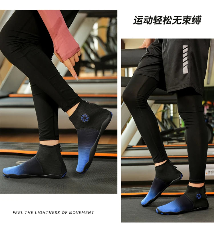 Meias de Mergulho Cano Alto Sapatos de Água Descalço Sandália de Natação Masculina Sapato de Praia Aqua Feminino Tênis com Drenagem para Caminhada Fitness Pesca e Yoga - Neonex Store