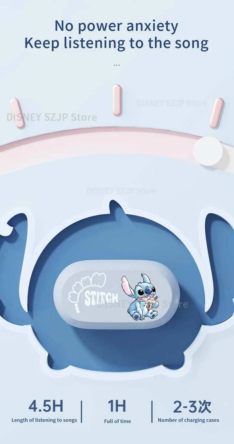 Fones de Ouvido Bluetooth Angel D29 - Tecnologia e Estilo Inspirados em Lilo & Stitch! - Neonex Store