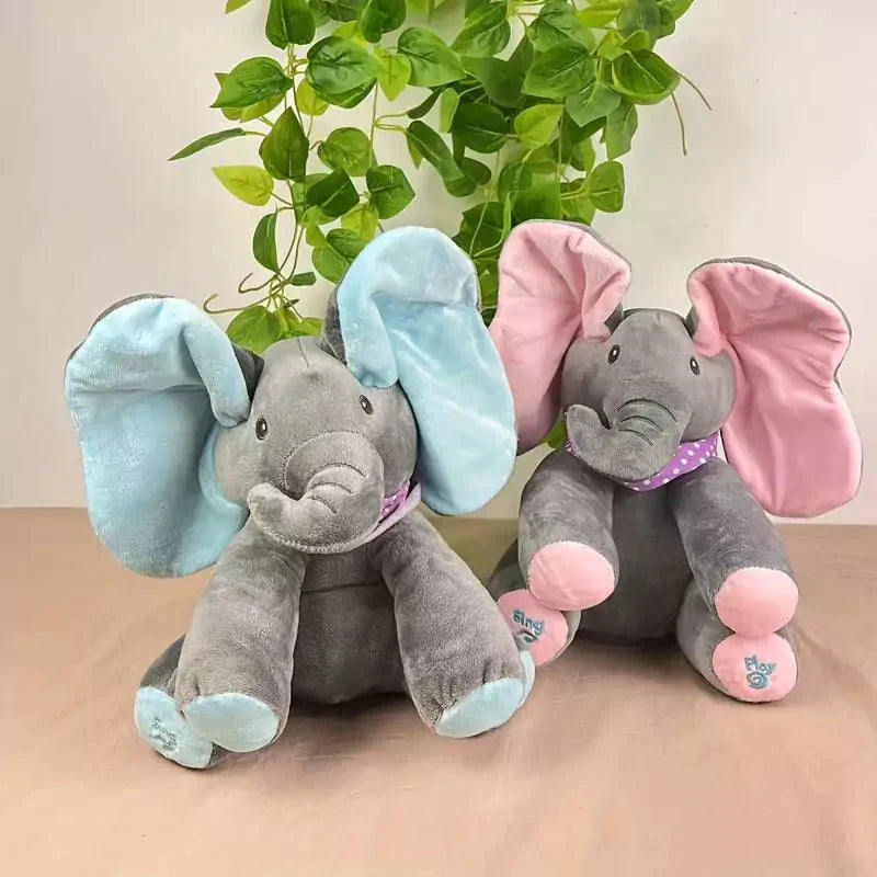 Elefante de Pelúcia que Canta e Interage - Neonex Store