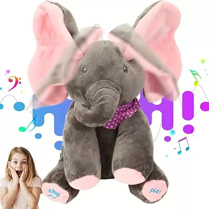 Elefante de Pelúcia que Canta e Interage - Neonex Store