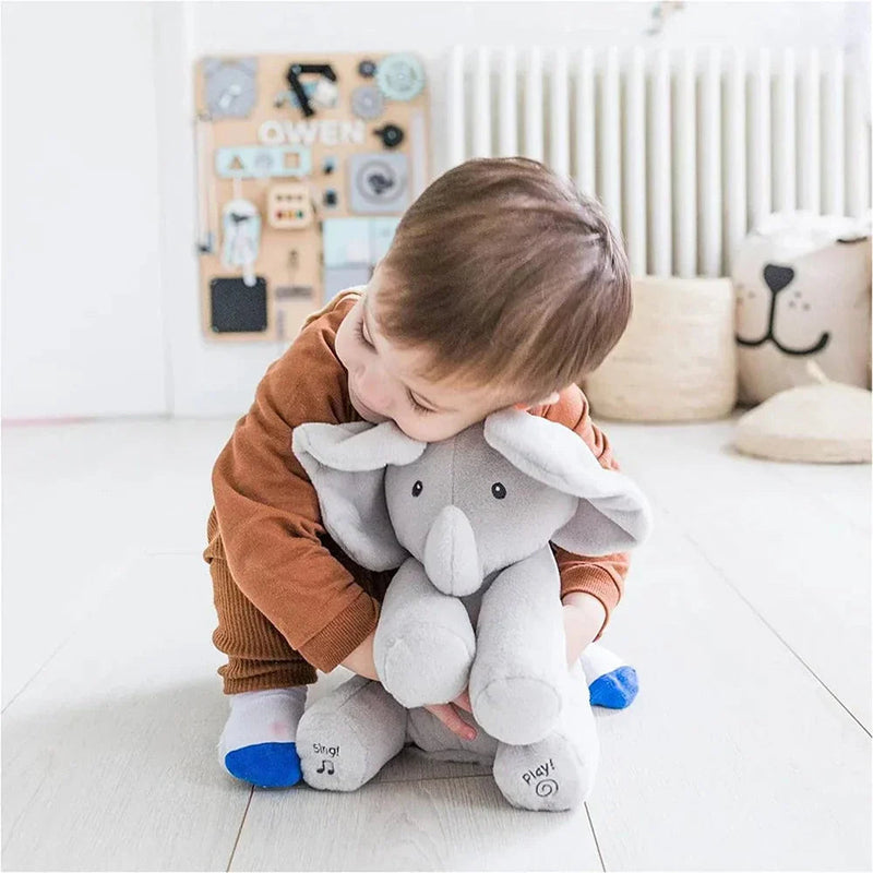 Elefante de Pelúcia que Canta e Interage - Neonex Store